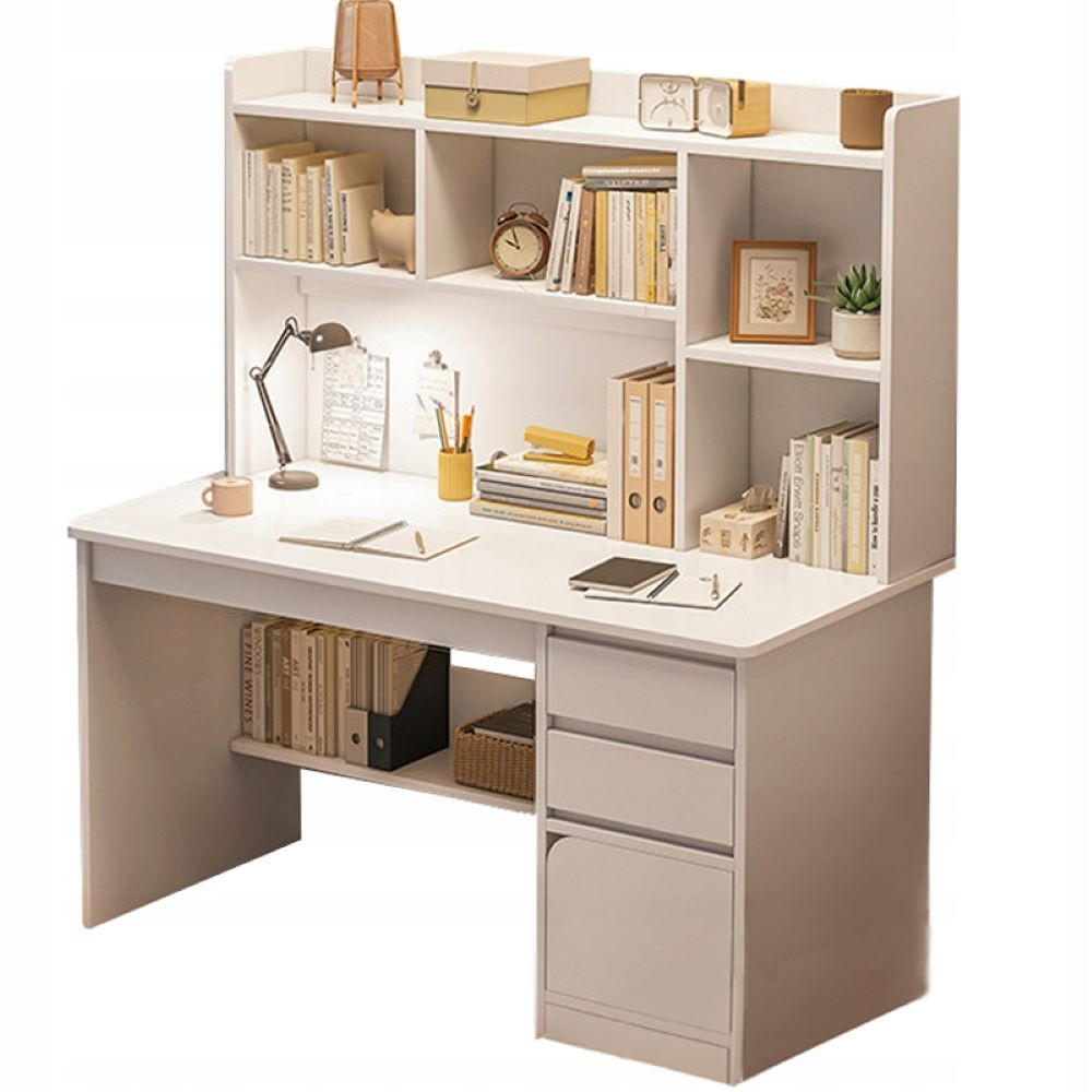 COMPUTERTISCH, weiß 100/45/131 cm - Weiß, Holzwerkstoff (100/45/131cm) - Rebiko