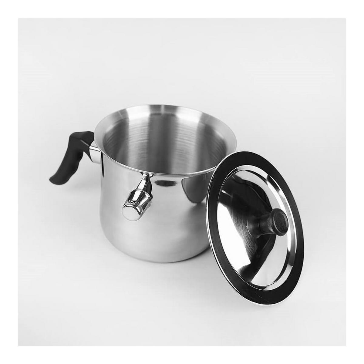 TOPF Silber 20/15/14 cm MR1698 - Silberfarben, Metall (15cm) - Maestro 