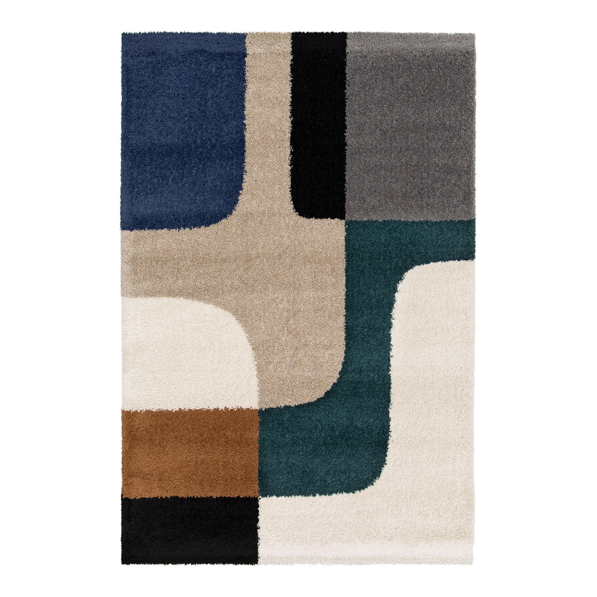 DESIGN Teppich dick und bequem mehrfarbig - Multicolor, Textil (120/170cm) - AFK Living