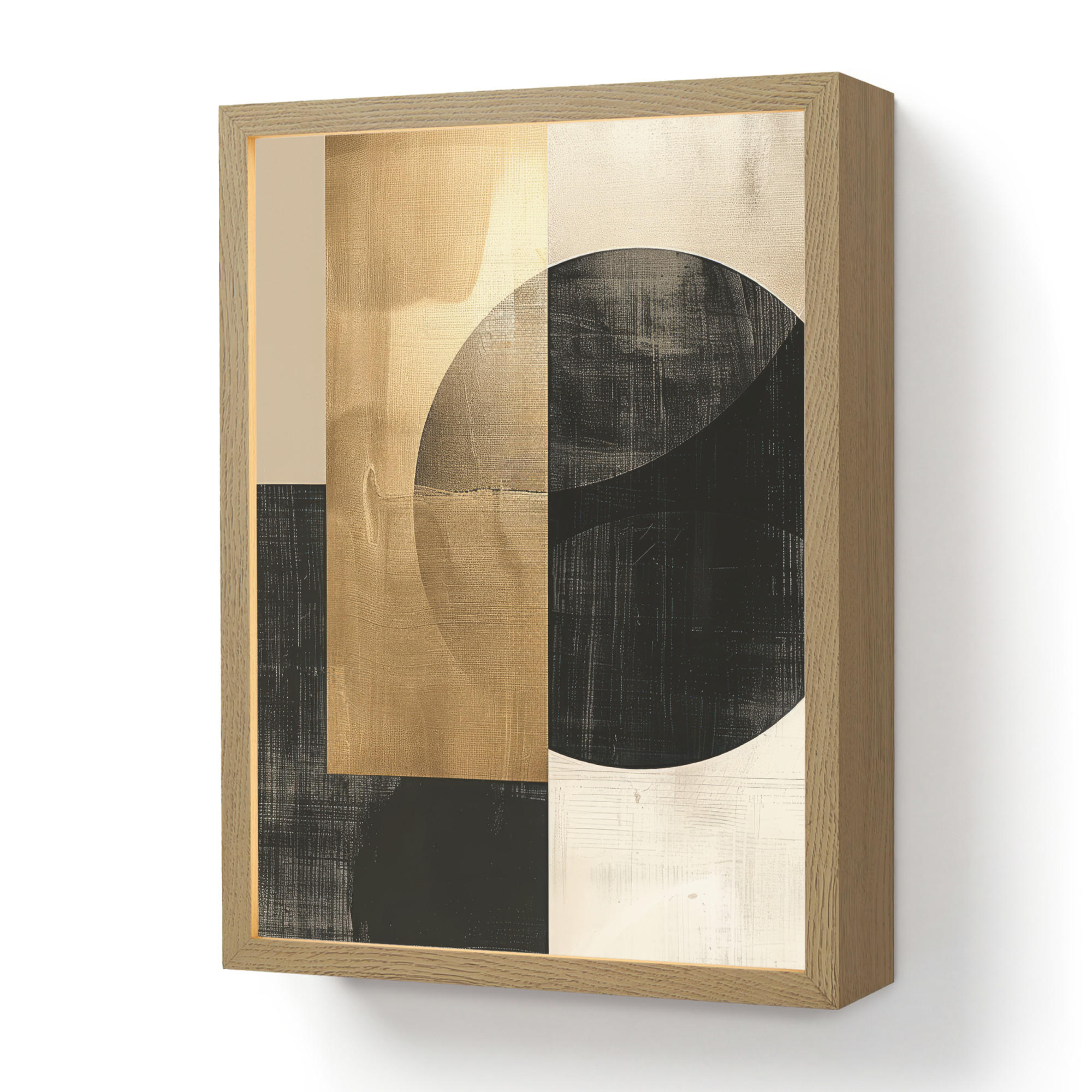 OnlyWow NÁSTĚNNÁ LAMPA S AKUMULÁTOREM Abstraktní - Moderní - Černá - Zlatá 30x40 cm