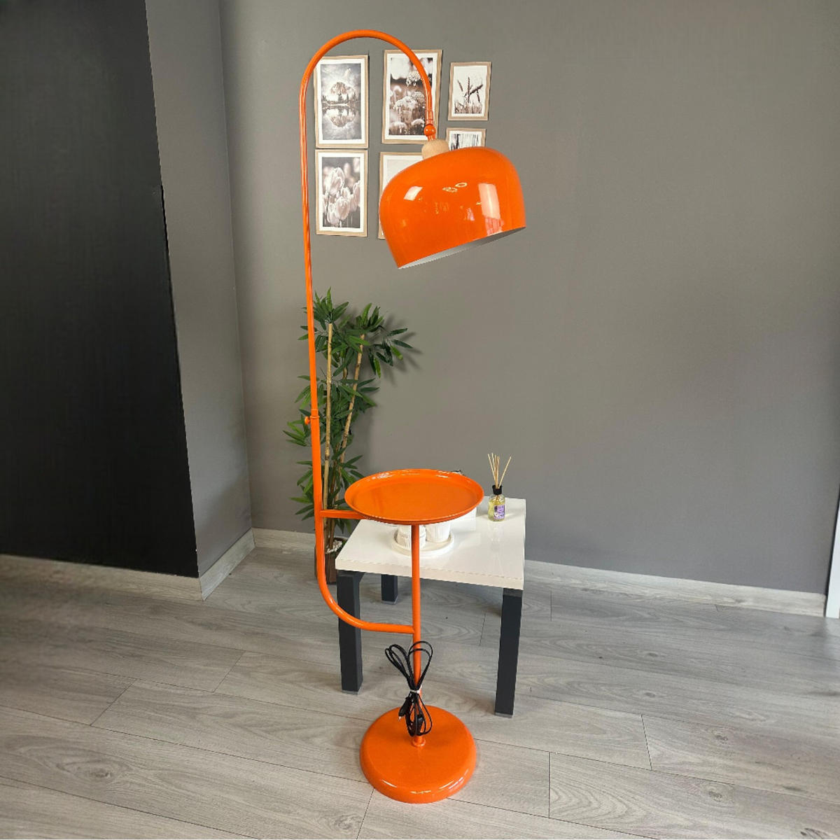 STEHLEUCHTE Cember 170 Cm - Orange, Metall (37/37/170cm) - Bamyum