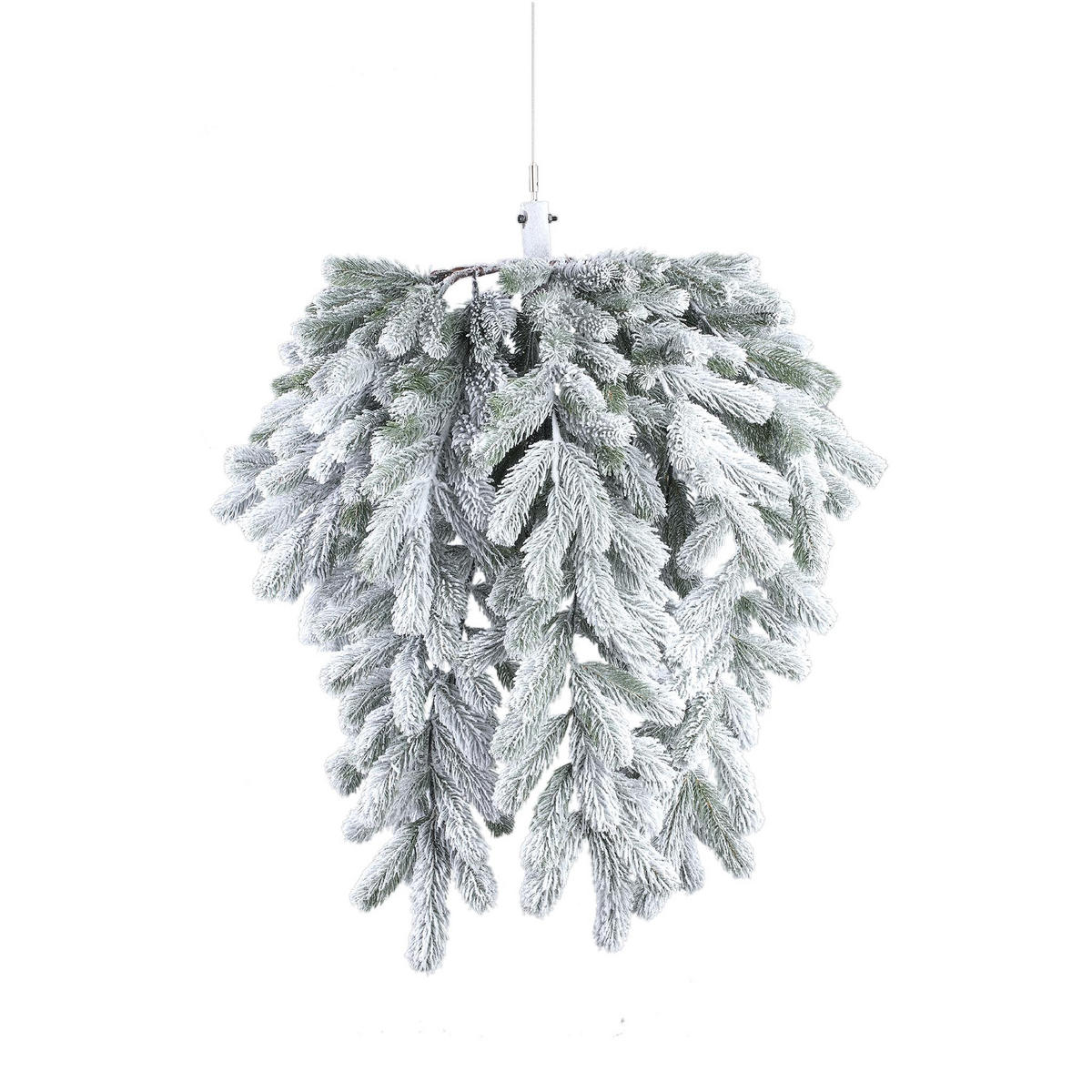 KRANZ Rosamond Weiß 60/60/80cm - Weiß, Metall (80cm) - PTMD Collection