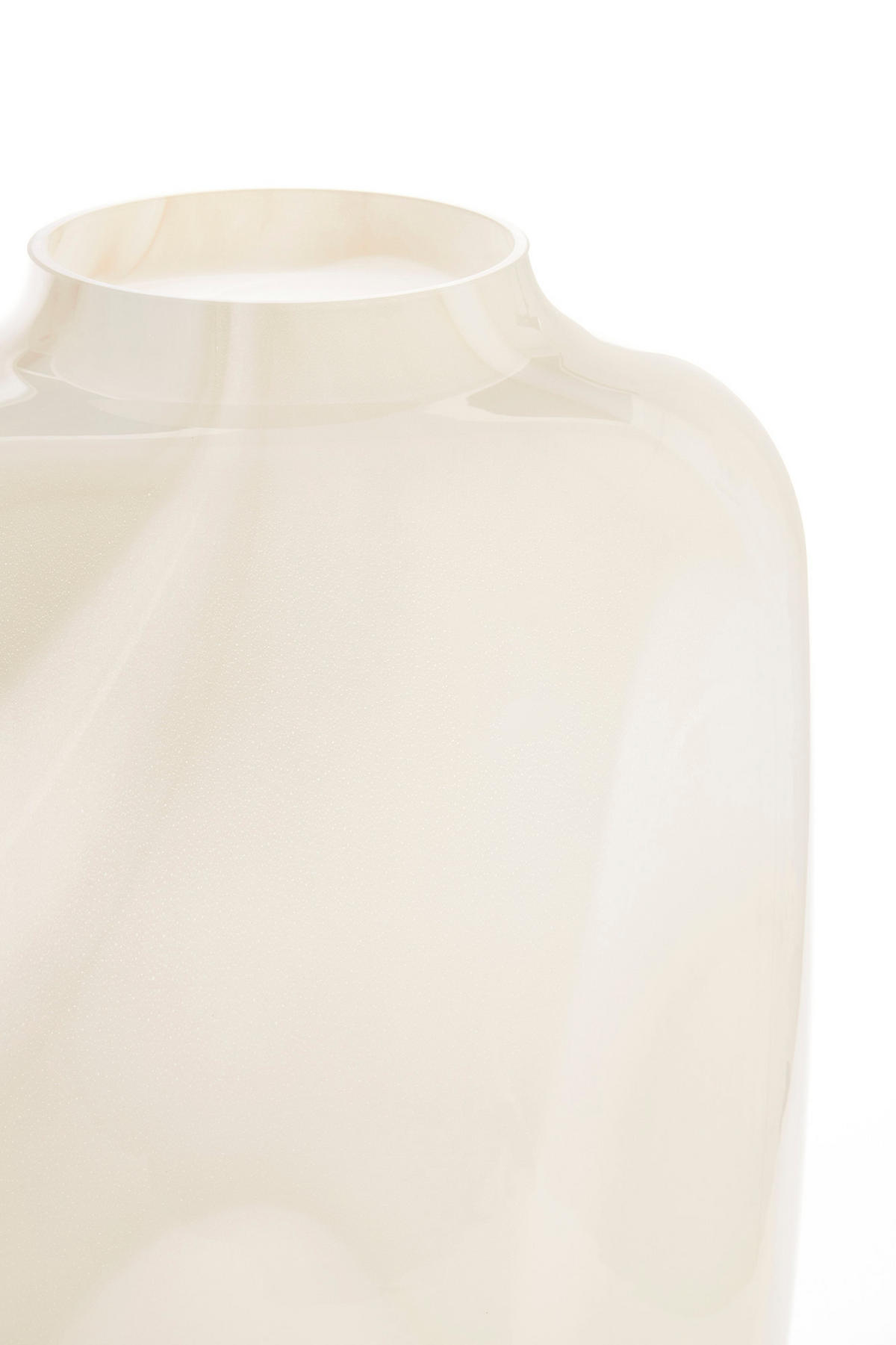 VASE Kobala Weiß Ø34/50 cm - Weiß, Glas (34/50cm) - Light & Living