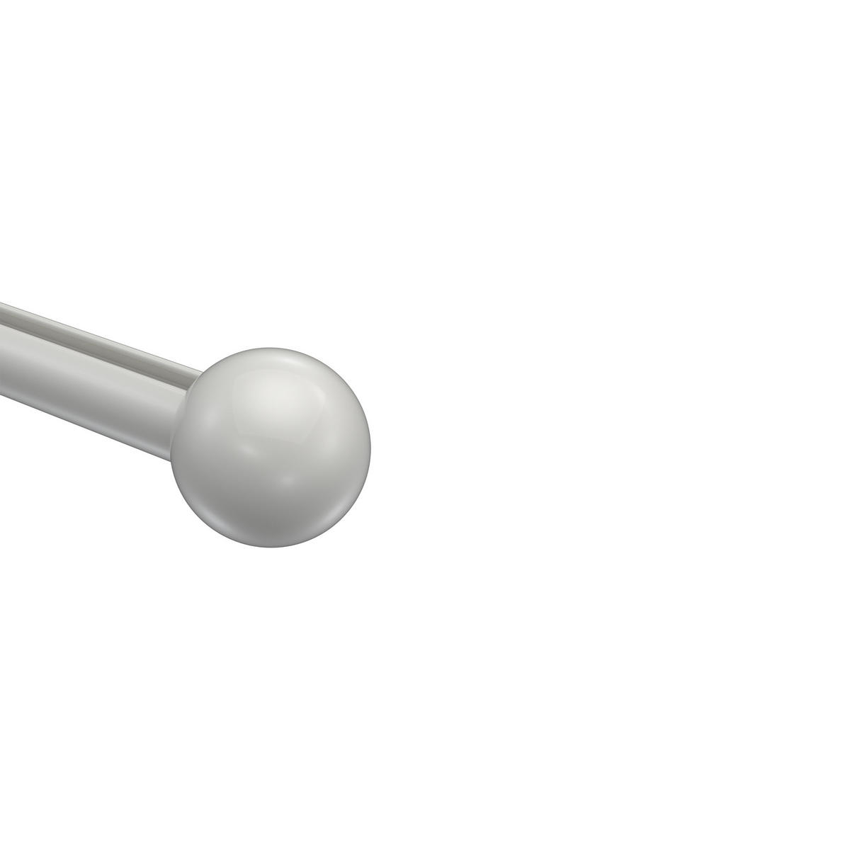 ENDSTÜCKE FÜR GARDINENSTANGEN 20 mm Ø, Luino Weiß, Packung 2 Stück - Weiß, Metall (2.5/3/3cm) - INTERDECO