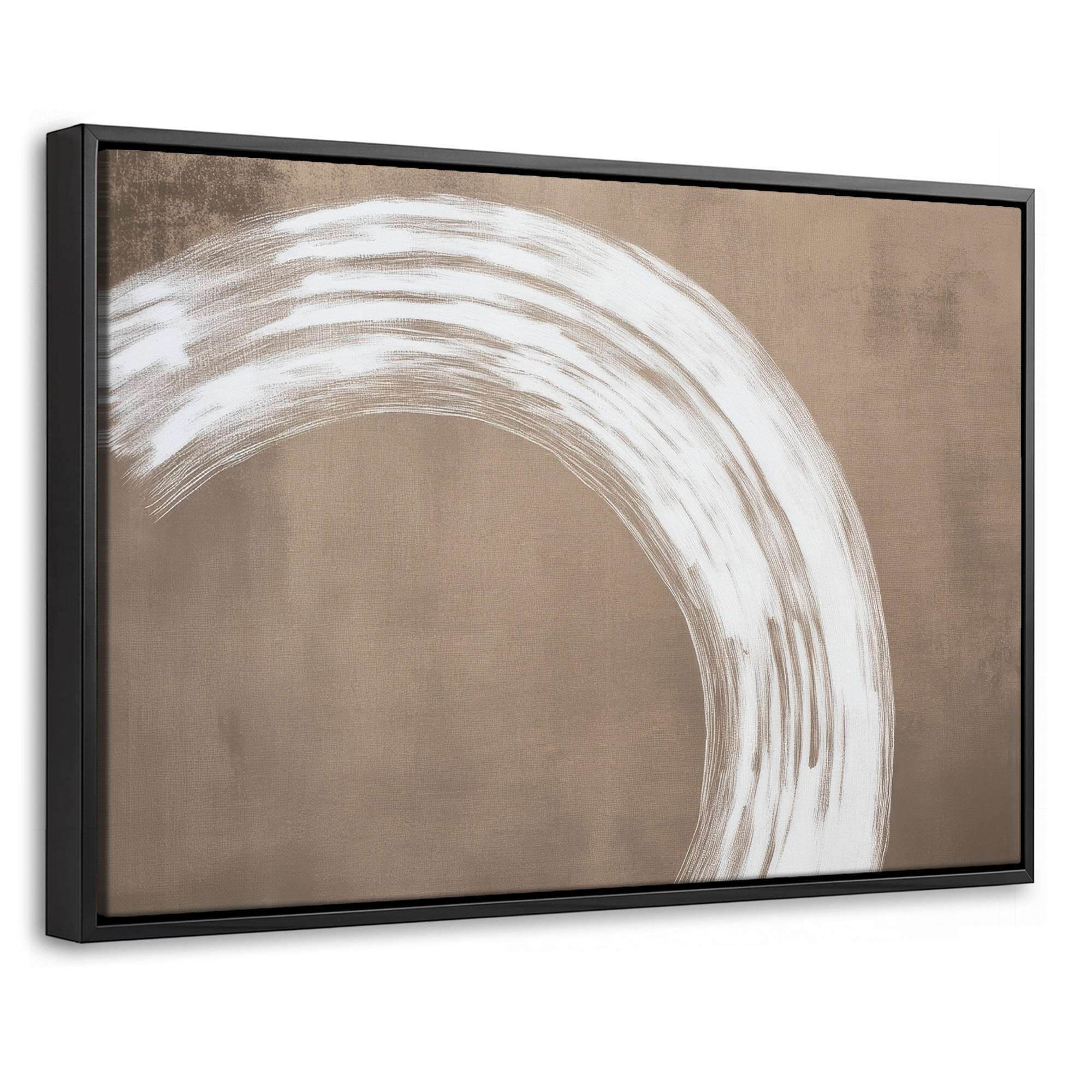 LEINWAND Bilder mit Rahmen - Farbe - Braun - Japandi - 60x40 - Kupferfarben, Textil (60/40cm) - MuchoWow
