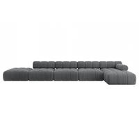 ECKSOFA modulares Sofa Lizur-L3 - 475x160x70 cm Dunkelgrau Cord - Dunkelgrau, Holzwerkstoff/Textil (475/160cm) - ALTDECOR