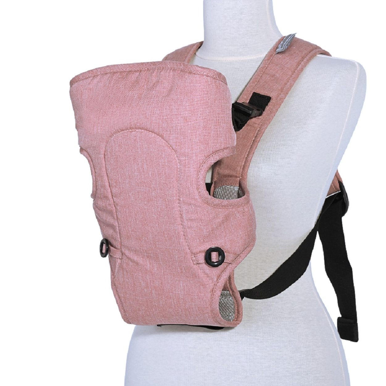 BABYTRAGE Between rosa Bauchtrage, 2 Blickrichtungen, gepolsterte Gurte, Polyester, 9 kg - Rosa, Textil (11/35/20cm) - Lorelli