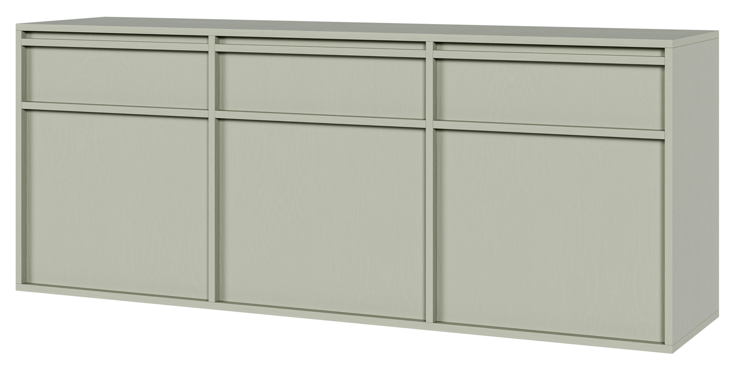 SIDEBOARD Evo Salbeigrün 154 cm - Salbeigrün, Holzwerkstoff (154/61.6/39cm) - Selsey
