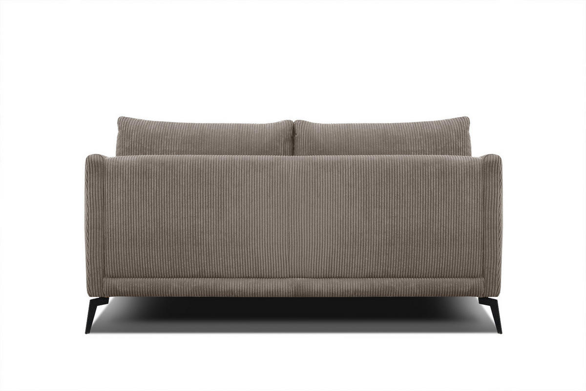 SOFA VILT 2,5-Sitzer, taupe - Taupe/Schwarz, Holzwerkstoff/Kunststoff (202/89/94cm) - Courtois Laville