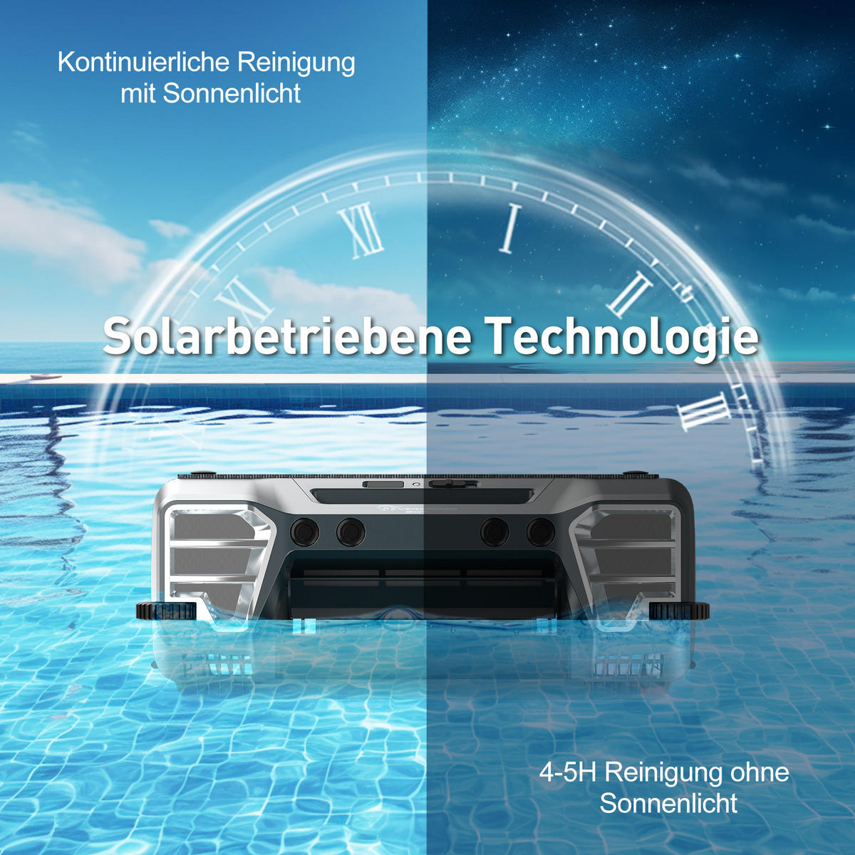 POOLROBOTER Y80 - Schwarz, Kunststoff (32.9/19.9/44cm) - EVERCROSS BOT