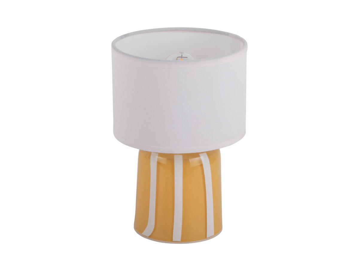 TISCHLAMPE Verano LED 13/13/20 cm - Gelb, Glas (13/13/20cm) - Leitmotiv