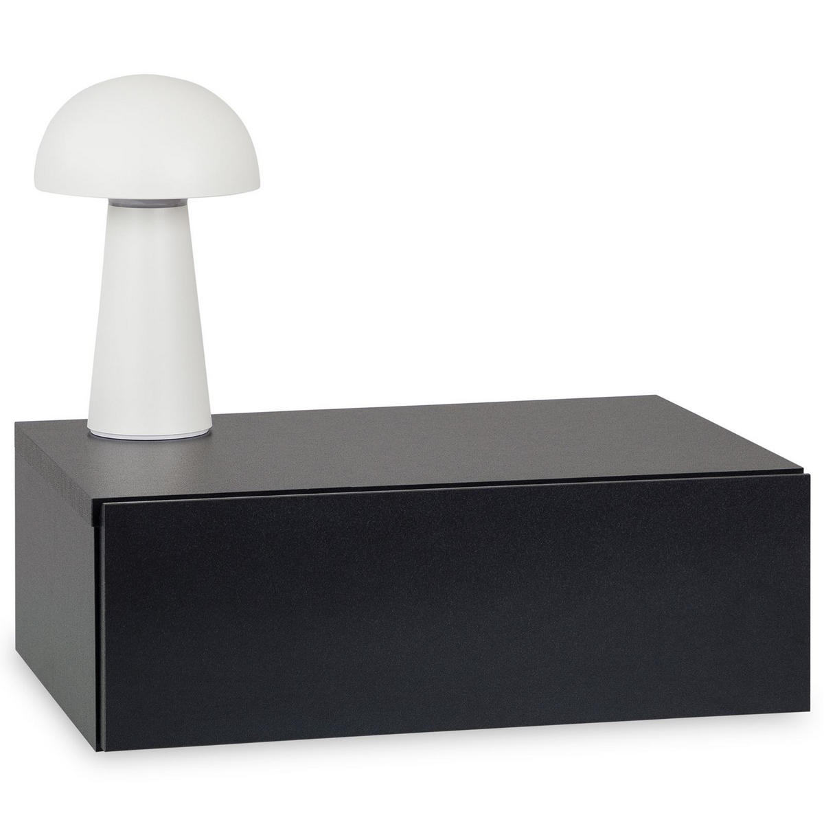 NACHTTISCH ANNE hängend - Schwarz, Holzwerkstoff (42/14/30cm) - CARO-Möbel