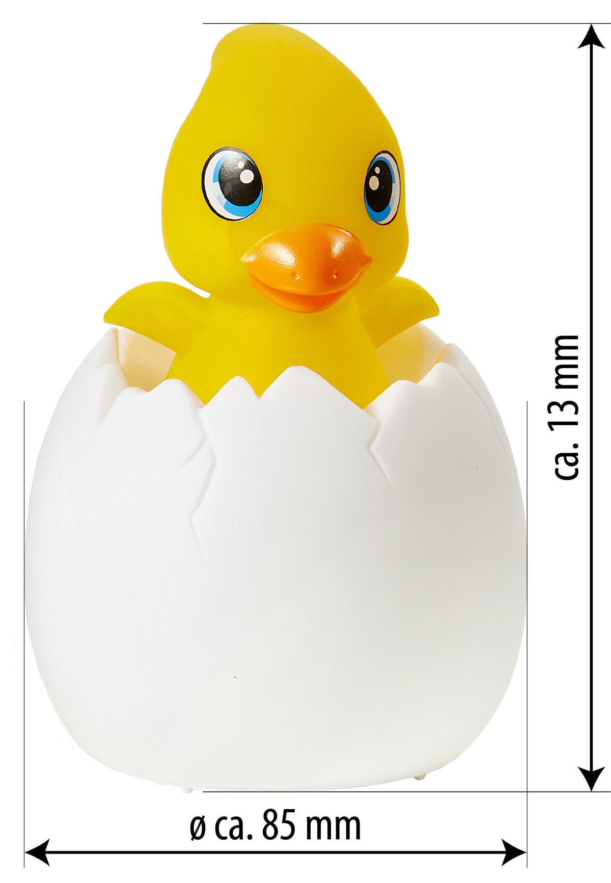 LED-AKKU-NACHTLICHT - mit Schlummermelodien, Fernbedienung und Farbwechsel für Kinder - Gelb, Kunststoff (8.5/8.5/13cm) - Northpoint