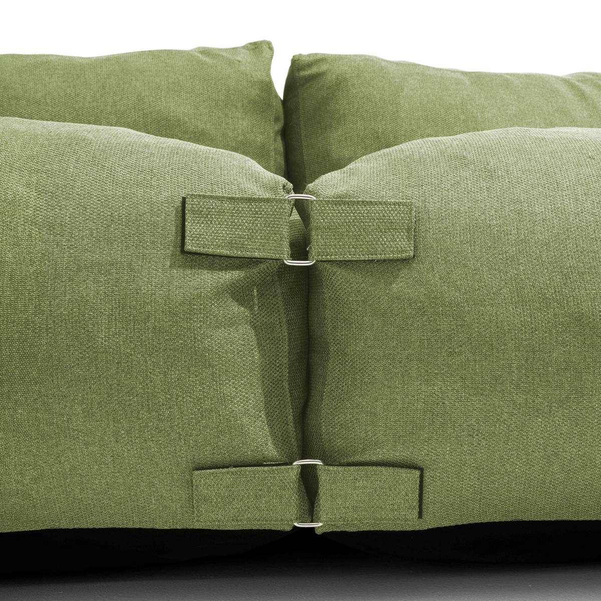 GARTENSOFA mit 2 Sitzplätzen, Kaktusgrünen - Grün, Textil - Oviala