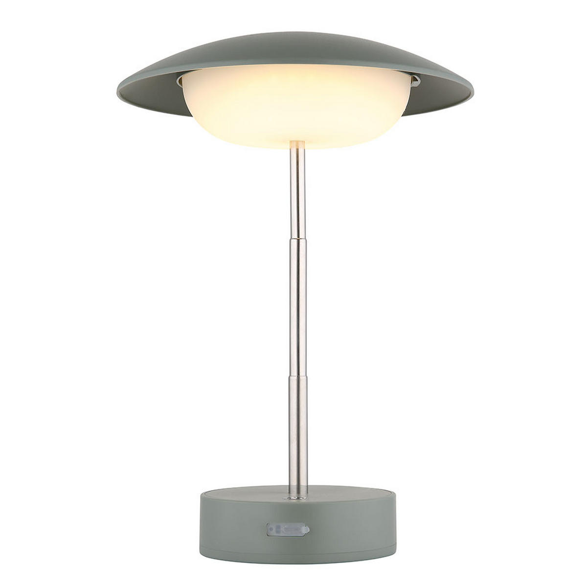 LED TISCHLEUCHTE Grün Opal 2er Set - Grün, Metall (18/18/26cm) - Globo Lighting