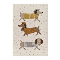 KINDERTEPPICH Weiß Beats 120/170 cm - Multicolor/Weiß, Naturmaterialien/Textil (120/170cm) - Atticgo