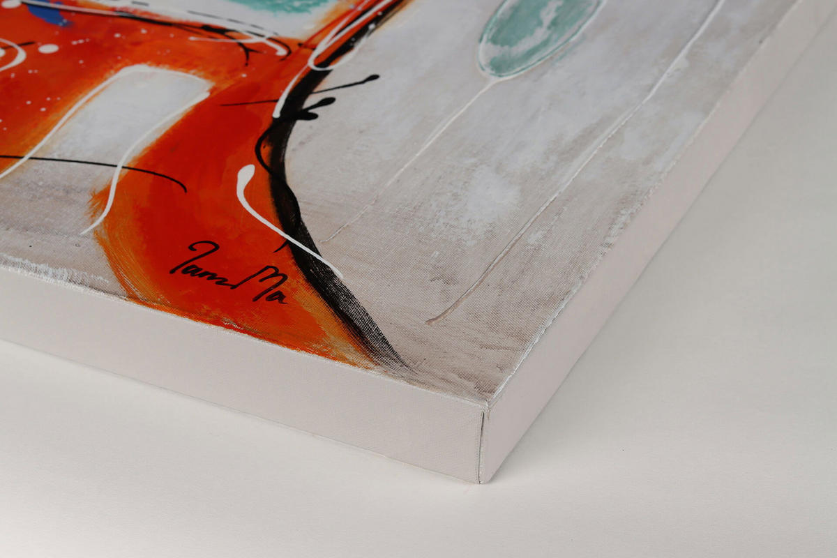 ÖLGEMÄLDE 100/75 cm - Multicolor, Holz/Textil (2.5/75cm) - KUNSTLOFT