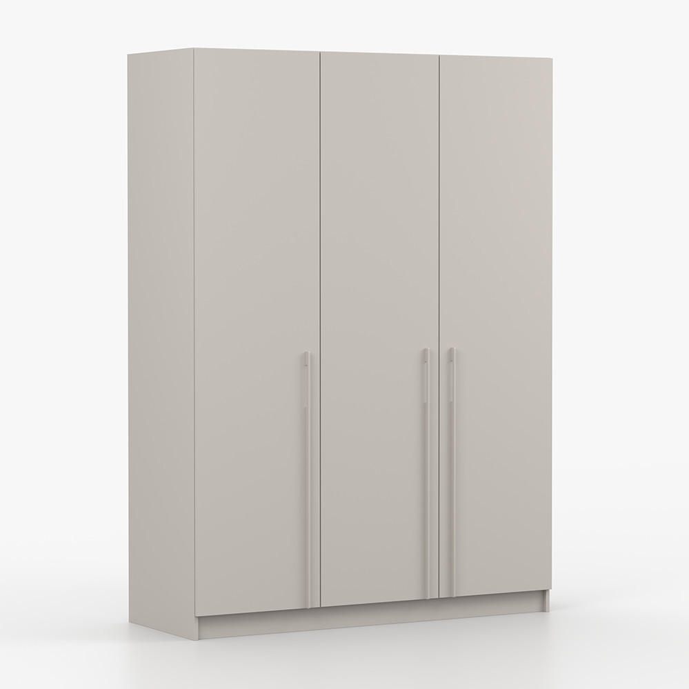 SCHRANK mit Schwenktüren ROSA 3D 150/210/55, 3-türig, Kaschmir - Kaschmir, Holzwerkstoff (150/210/55cm) - imoebel24