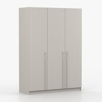 SCHRANK mit Schwenktüren ROSA 3D 150/210/55, 3-türig, Kaschmir - Kaschmir, Holzwerkstoff (150/210/55cm) - imoebel24