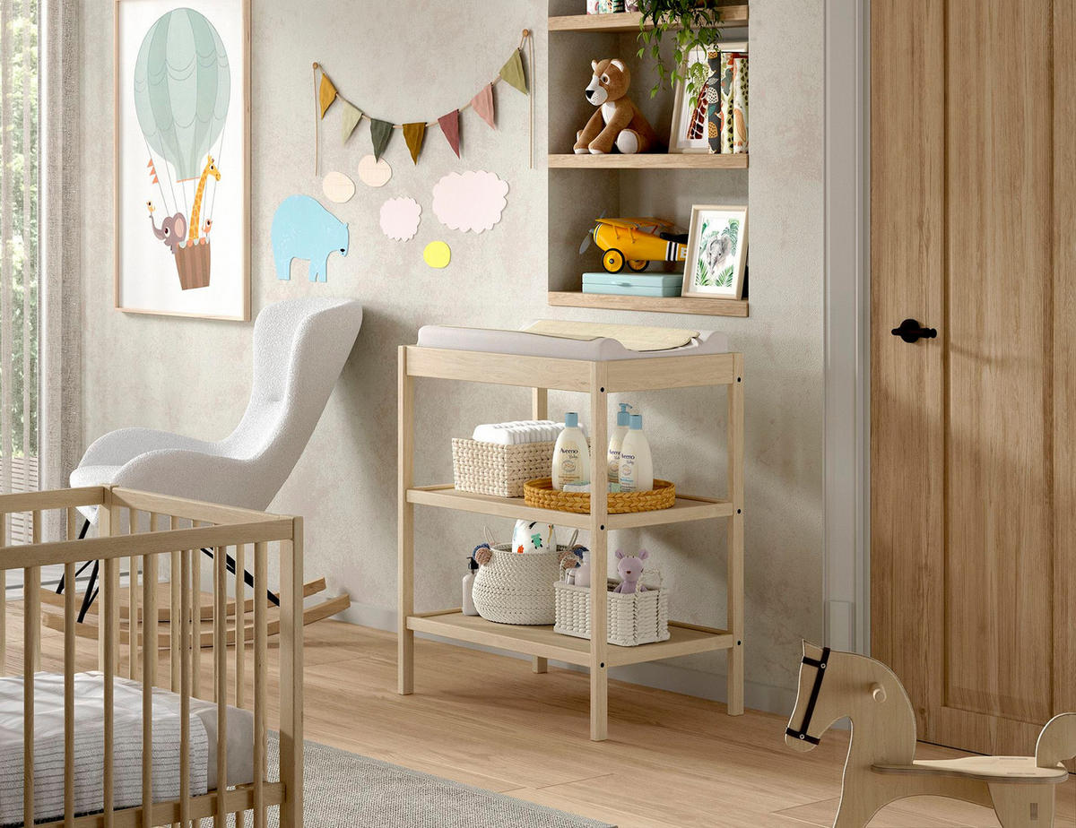 WICKELREGAL Kara-lynn 79x50x95 aus Buche Massivholz Farbe Natur - Buchefarben, Holz (79/95/50cm) - 58aufmkessel