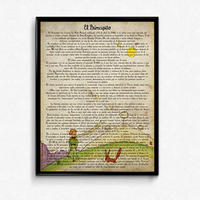 POSTER Der Kleine Prinz Und Fuchs A4 Rahmenlos - Klar, Papier (29.7/5/21cm) - Nacnic