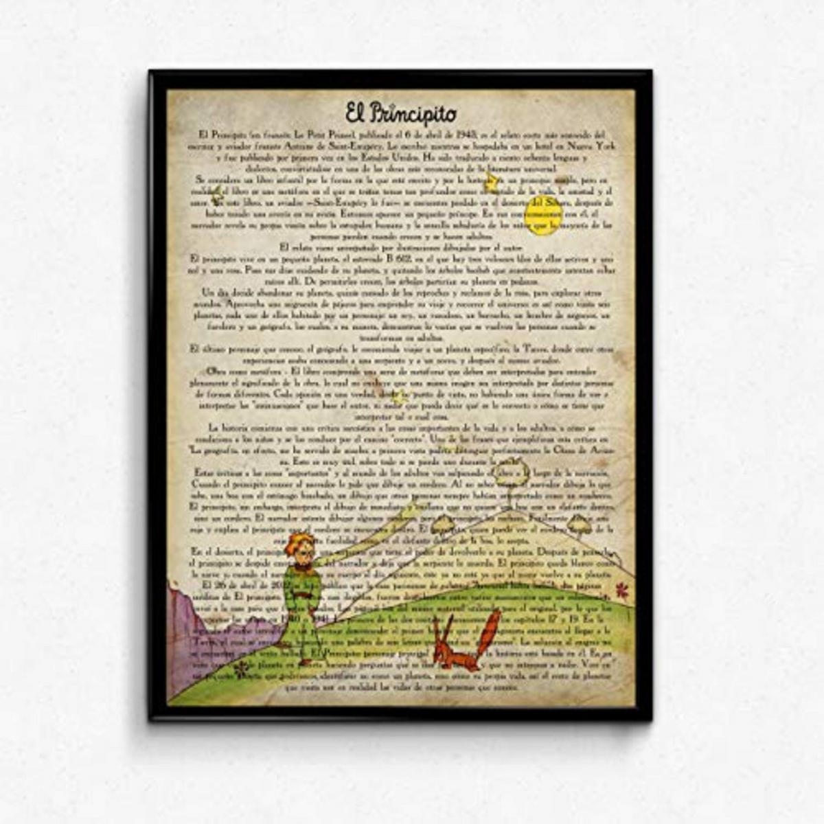 POSTER Der Kleine Prinz Und Fuchs A4 Rahmenlos - Klar, Papier (29.7/5/21cm) - Nacnic