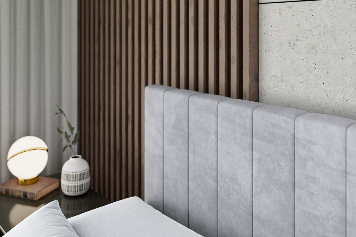 BOXBETT EDITA-Z - 120x200 cm - H4 - Hellgrau - Hellgrau, Holzwerkstoff (120/200cm) - ALTDECOR