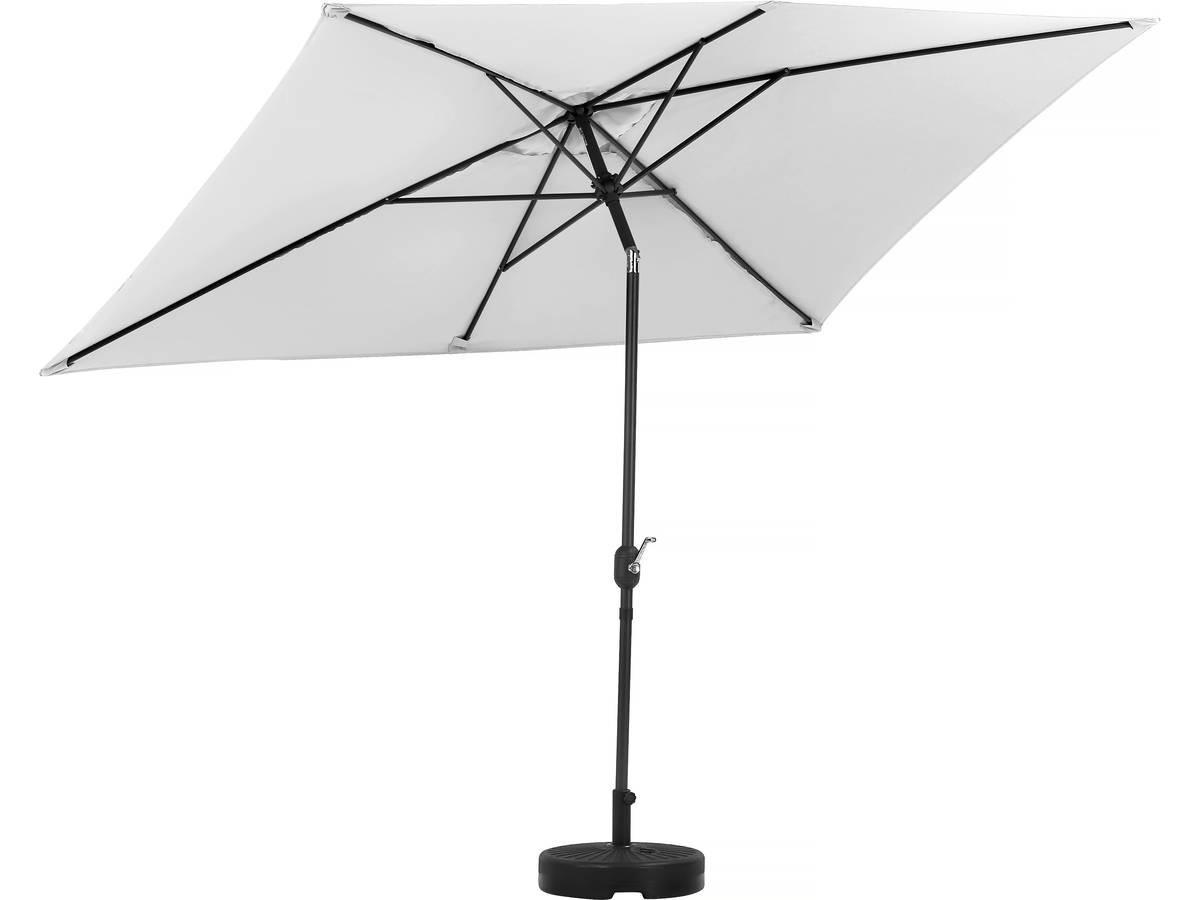 SONNENSCHIRM sol 2 Grau - Grau, Metall (300/200cm) - Habitat Garten