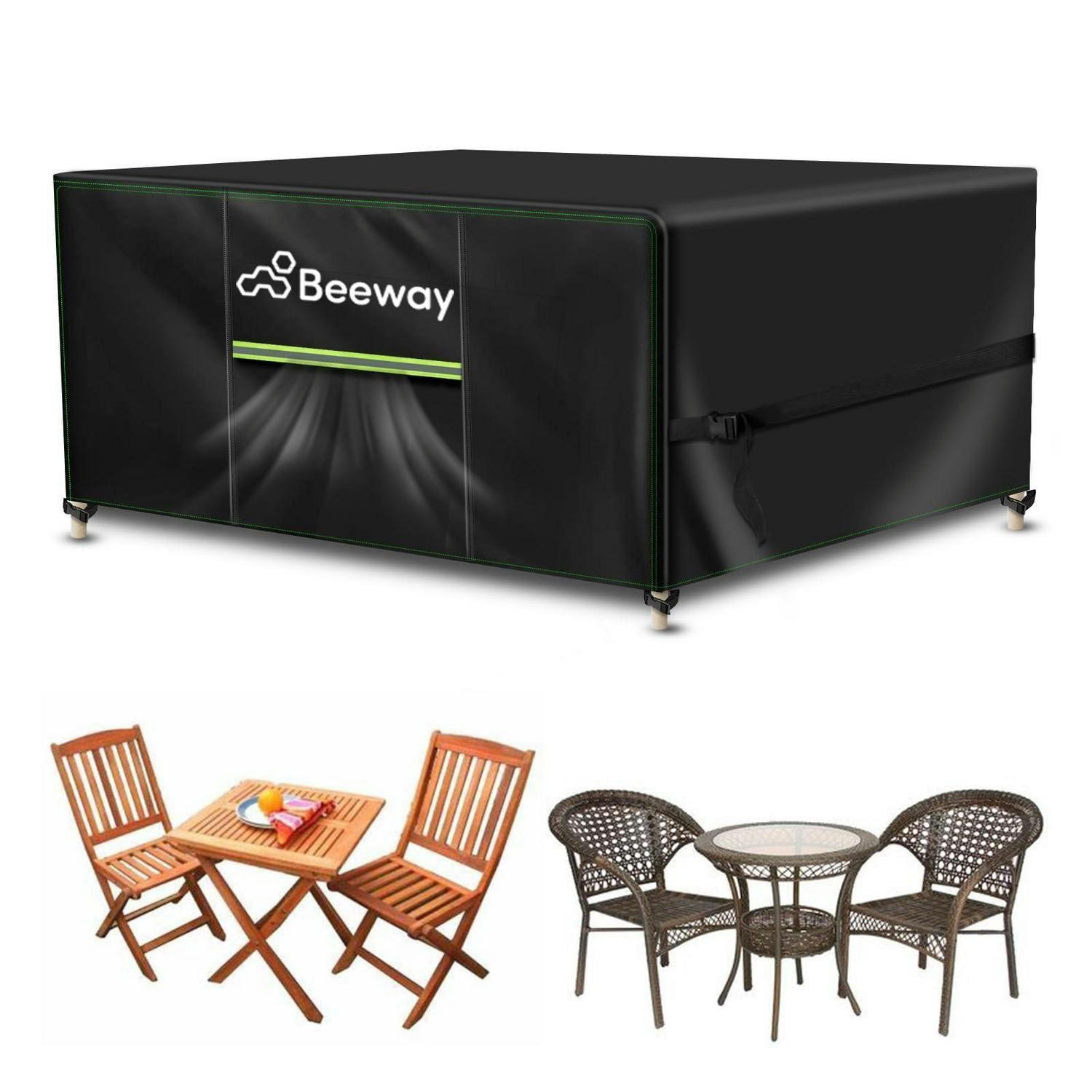 GARTENMÖBEL Abdeckung Wasserdicht 125 x 63 x 73 cm Schwarz - Schwarz, Textil (63/73/125cm)