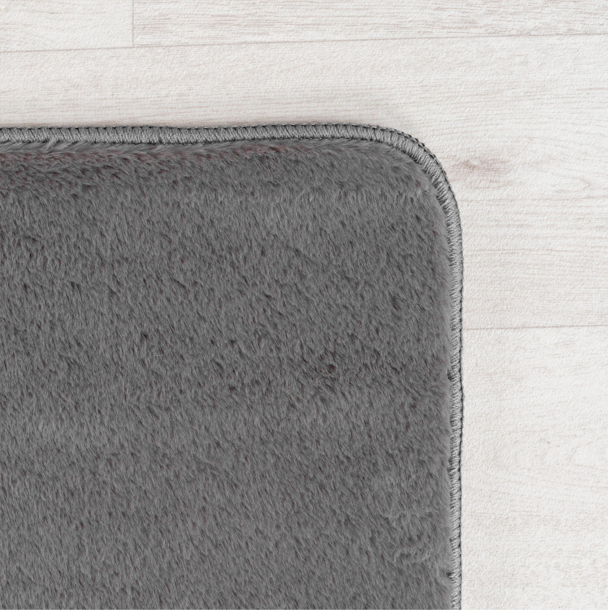 TEPPICH Kurzflor Unifarben Polyester Antirutsch Wohnzimmer Grau Rechteckig 120x160 - Grau, Textil (120/160cm) - KADIMA DESIGN