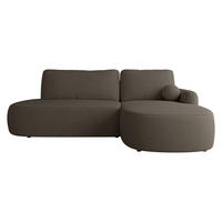 COLTAR Loridu O Premium, Dreapta - culoare lemn wenge/negru, material plastic/material textil (174/274cm) - MIRJAN24