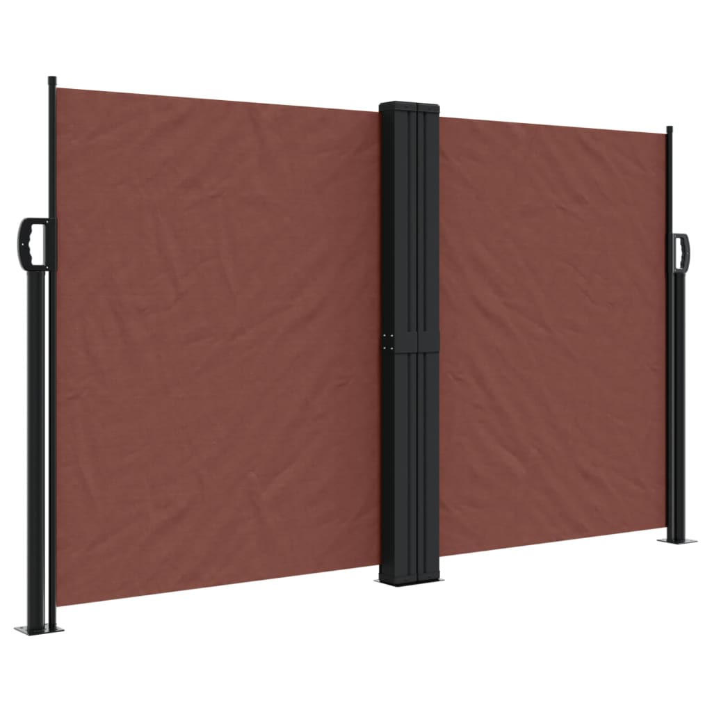 SEITENMARKISE Ausziehbar Braun 140x1000 cm - Braun, Metall (1000/140cm) - furnicato