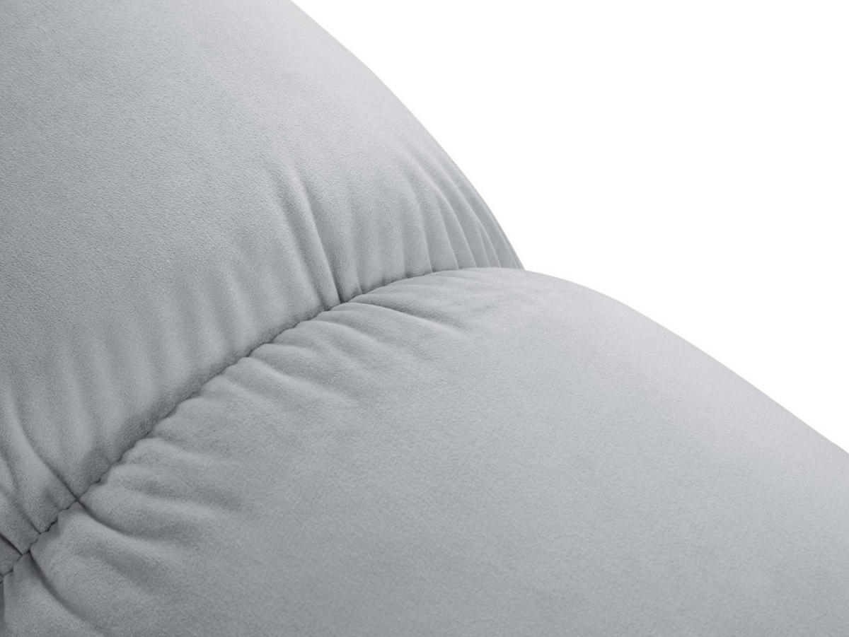 POUF Bellis aus Samt hellblau - Hellblau, Textil (94/39/94cm) - Micadoni