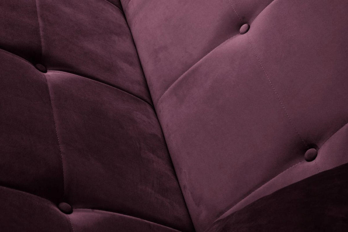 SOFA Luna 213cm im skandinavisches Stil, mit Schlaffunktion und Bettkasten, weinrot - Rot, Kunststoff (213/92/94cm) - Margaret Hadas24