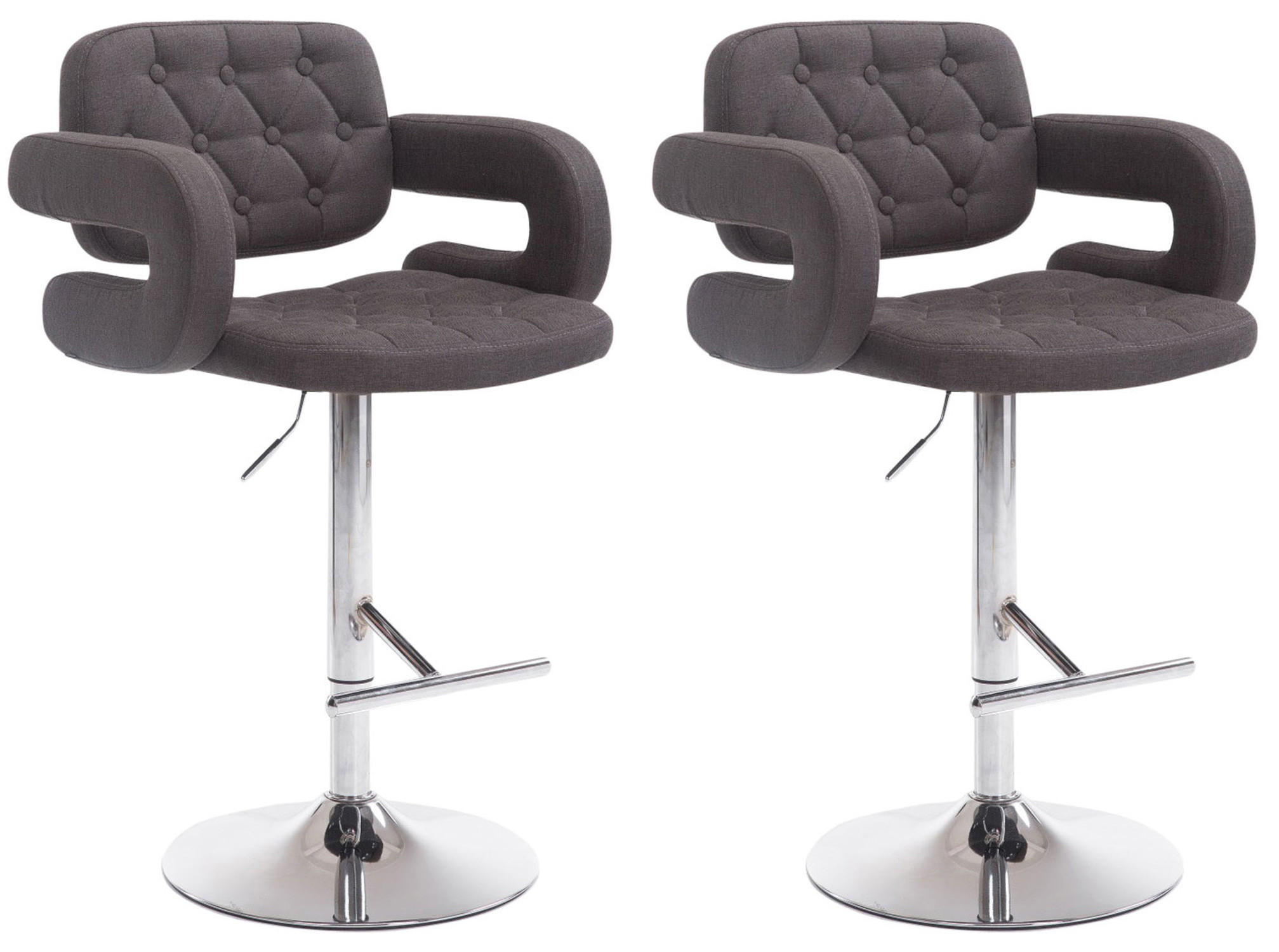 TPFLiving Barhocker Schwarz 52x100x55 cm