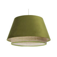 HÄNGELEUCHTE Grün 50/31 cm - Beige/Grün, Kunststoff (50/1.3/31cm) - ONZENO