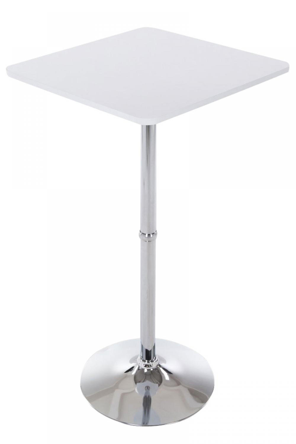 STEHTISCH eckig 60/60/108 cm Holz weiß - Weiß, Holz/Metall (60/60/108cm) - CLP