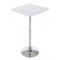 STEHTISCH eckig 60/60/108 cm Holz weiß - Weiß, Holz/Metall (60/60/108cm) - CLP
