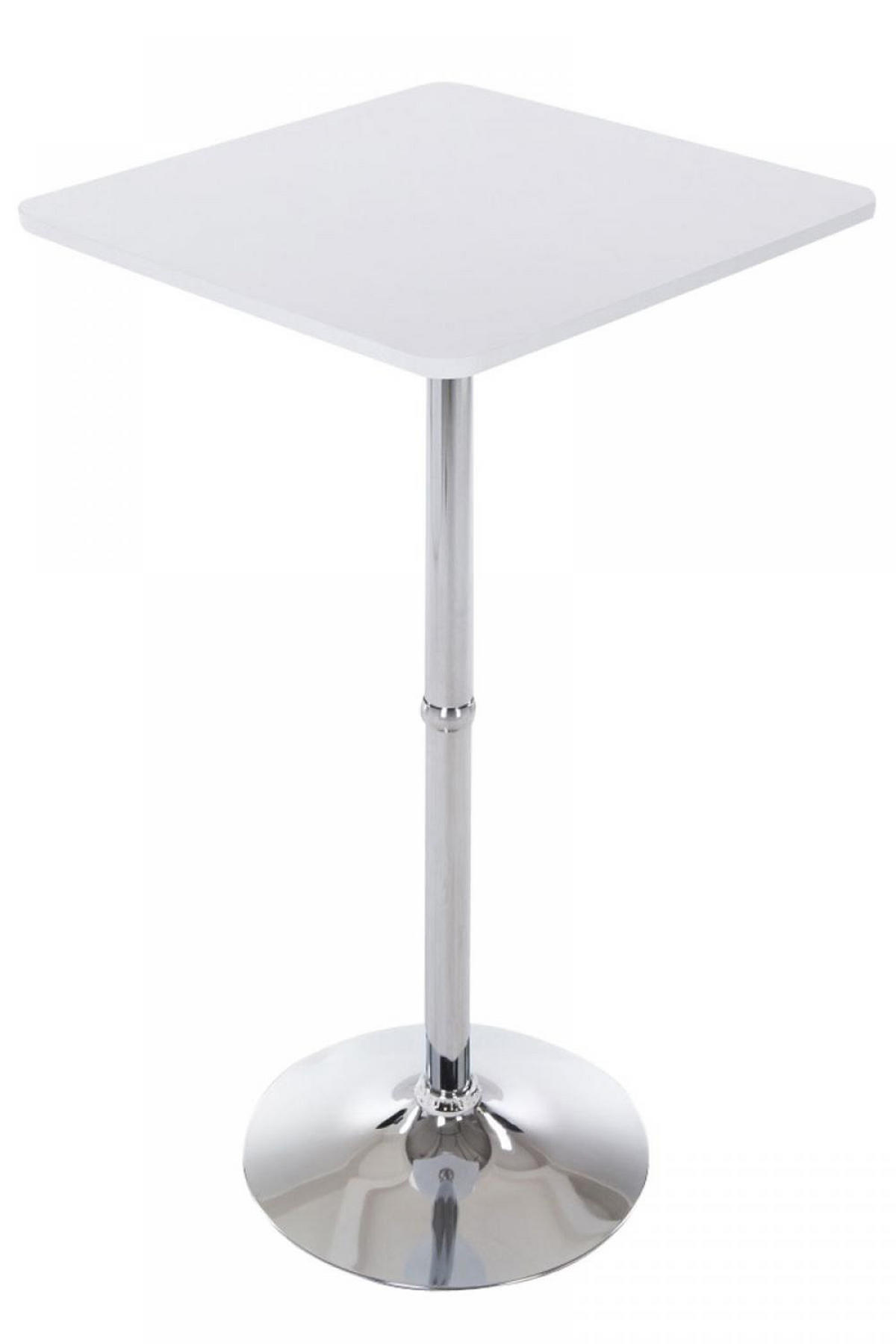 STEHTISCH eckig 60/60/108 cm Holz weiß - Weiß, Holz/Metall (60/60/108cm) - CLP