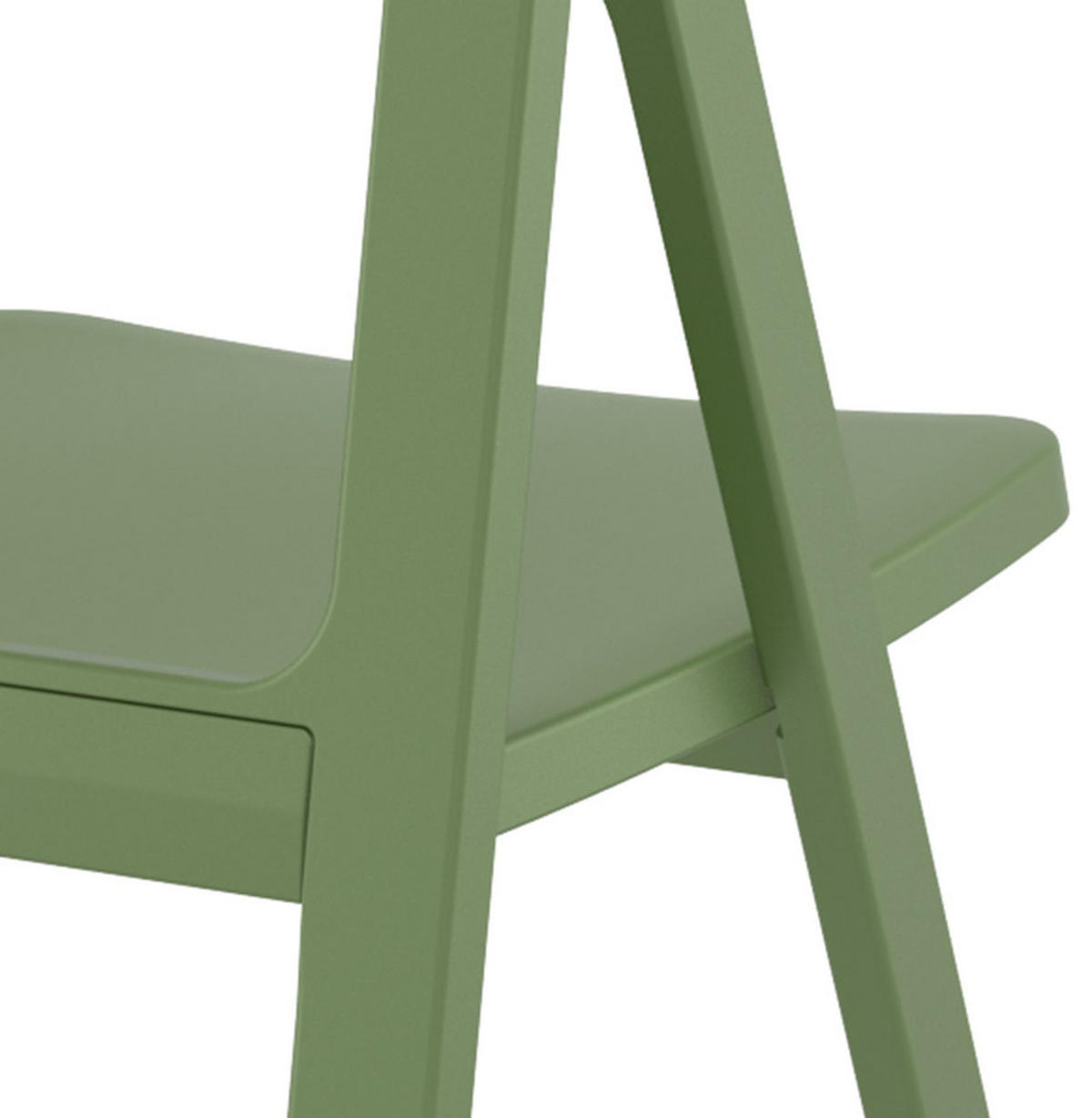 KLAPPSTUHL SLAG Grün - Olivgrün, Kunststoff (48/45/48cm) - Légia Home