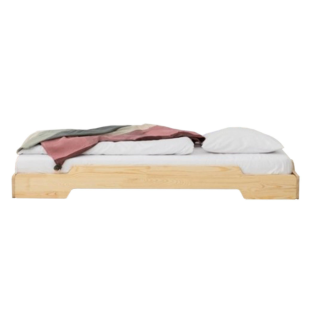 POSTEĽ 90/190 Lola Prírodné drevo - hnedá, drevo (90/190cm) - Petits-meubles
