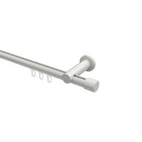 INNENLAUF-GARDINENSTANGEN-SET Platon Santo 200 cm, 1-läufig, 20 mm Ø Weiß - Weiß, Metall (200cm) - INTERDECO