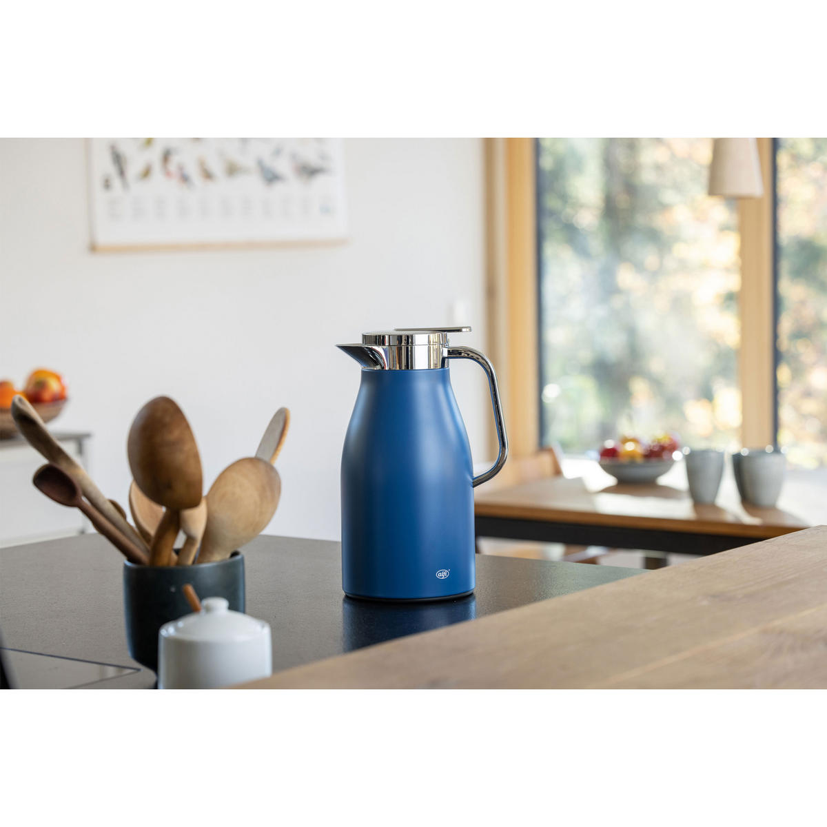 ISOLIERKANNE SKYLINE deep water mat 1 L - Silberfarben, Metall (1L) - Alfi