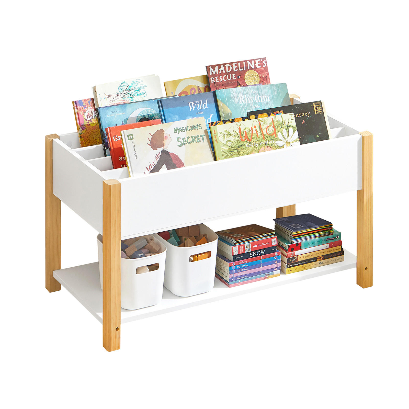 KINDERREGAL Weiß - Weiß, Holz/Holzwerkstoff (85/45/42cm) - SoBuy