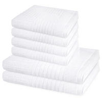 FROTTIERSET Carre 6-teilig - Weiß, Textil (50/100cm) - Ross