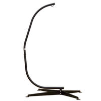 HÄNGESTUHLGESTELL bis 120kg, 205cm, Schwarz - Schwarz, Metall (112/97/79cm) - Amanka