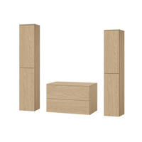 BADMÖBEL-SET Color Frühlings-Eiche 3-Teilig (2S 80 + 2D 160 X2) - Eichefarben, Holzwerkstoff (140/160/45cm) - mzm24