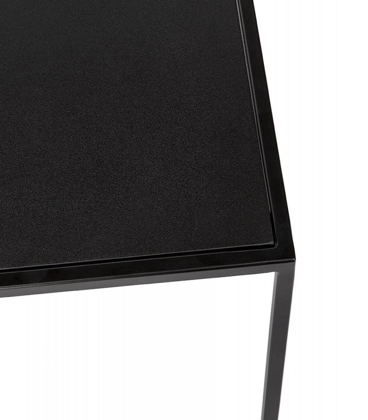 BEISTELLTISCH-SET Schwarz Holz Metall Stapelbar 50x50x50 45x45x45 40x40x40 cm - Schwarz, Holz/Metall (50/50/50cm) - KADIMA DESIGN