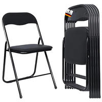KLAPPSTUHL MANITU, 4er Set - Schwarz, Metall (44/78/46cm) - Albatros