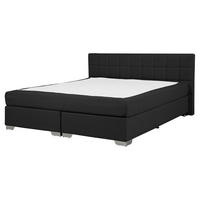 BOXSPRINGBETT 160/200cm Schwarz Admiral - Schwarz, Textil (160/200cm) - Beliani